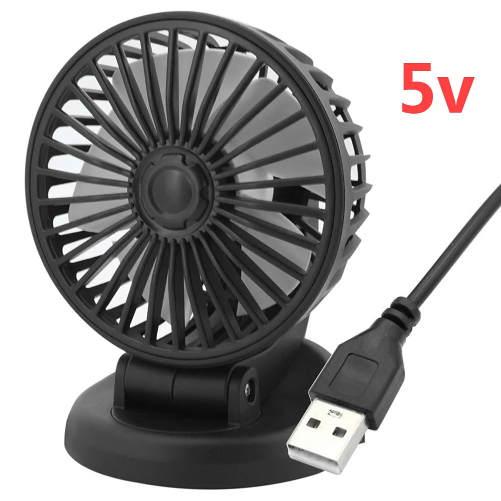 USB Car Fan 360 All-Round Adjustable Car Auto Cooler for Vehicle Home Office USB Freshener Air Conditioner Auto Ventilator