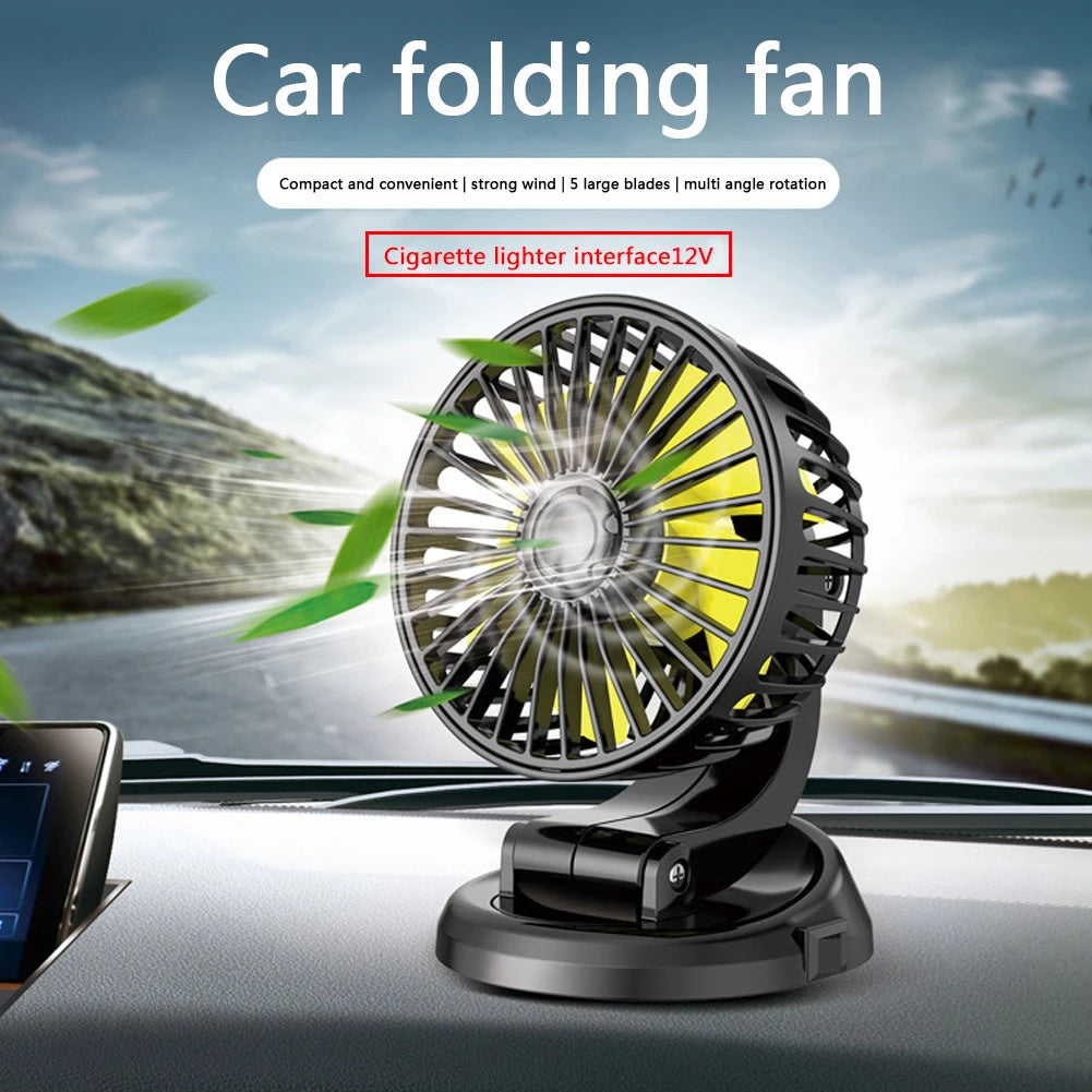 USB Car Fan 360 All-Round Adjustable Car Auto Cooler for Vehicle Home Office USB Freshener Air Conditioner Auto Ventilator
