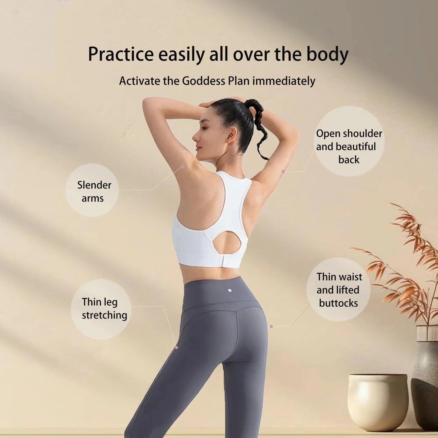 Figure 8 Fitness Resistance Band, Elastic Bands for Working Out,Arm,Back Training Elastic Ropes, Exercise Equipment for Yoga, Pi