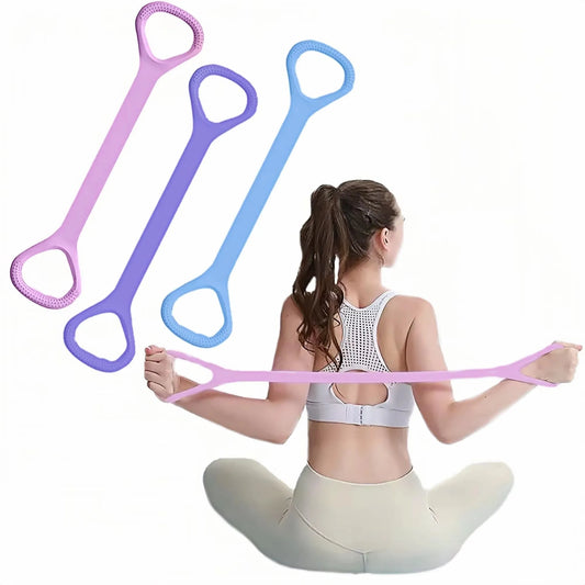 Figure 8 Fitness Resistance Band, Elastic Bands for Working Out,Arm,Back Training Elastic Ropes, Exercise Equipment for Yoga, Pi